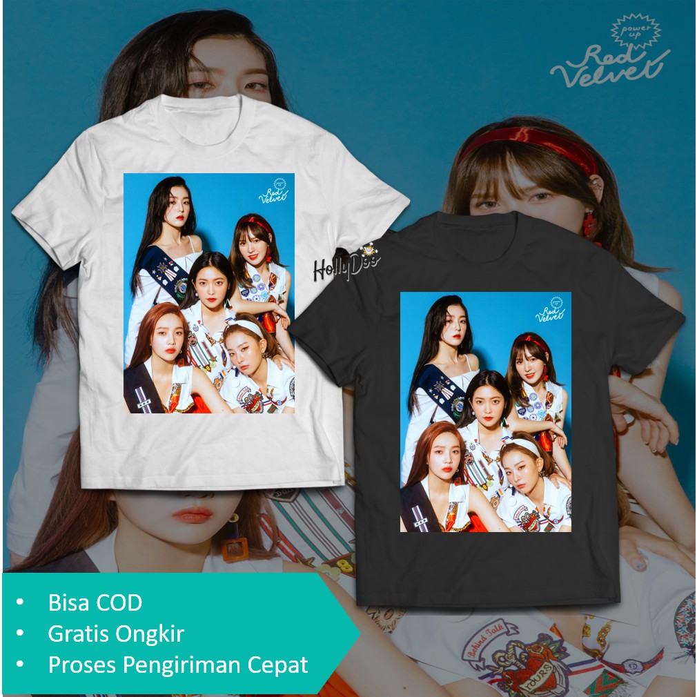 Kaos Red Velvet Tshirt Photo Cover Irene Seulgi Wendy Joy Yeri ReVeluv