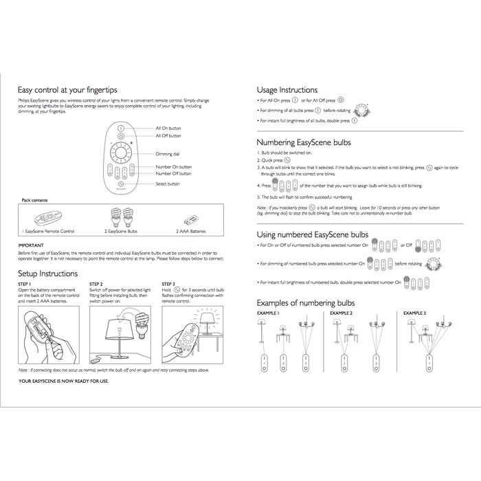 Dijual lampu philips easy scene remote hemat listrik Diskon