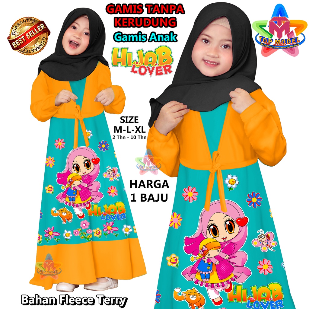 Gamis anak anak, Gamis anak Hijab Lovers, TM 00056 gamis anak trend, gamis anak termurah, gamis anak animasi