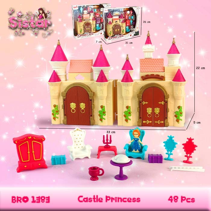 ​MURAH BRO1381 BRO1382 BRO1383 Miniatur Rumah Rumahan Istana Kastil Princess Putri Mainan Anak Perempuan SISTAAR