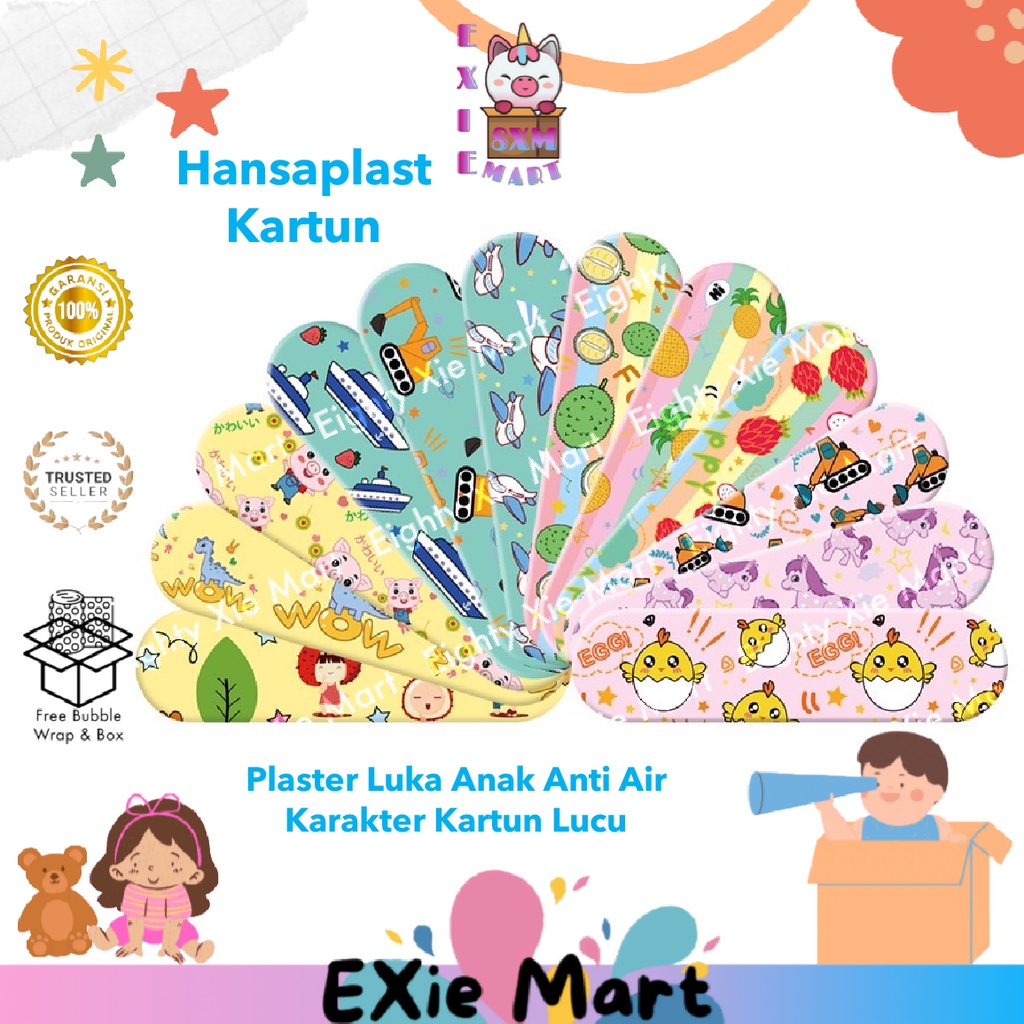 HANSAPLAST PLASTER ANAK ANTI AIR KARAKTER MURAH - HANSAPLAST ANAK KARTUN LUCU