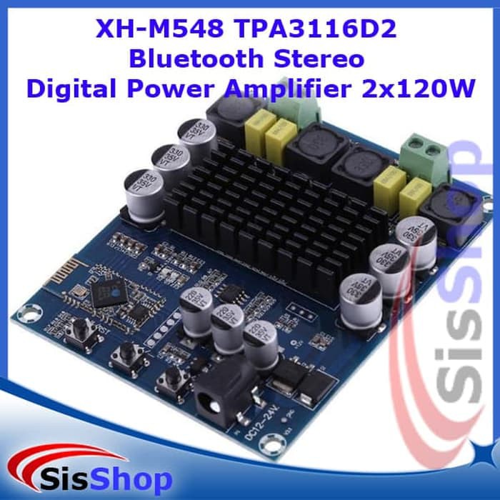 XH-M548 2x120W Bluetooth Sterep Power Amplifier TPA3116D2 TPA3116