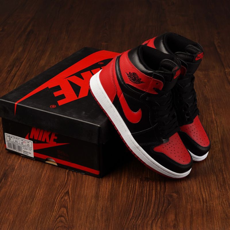 Sepatu Nike Air Jordan High “OG Banned Bred