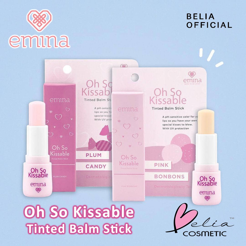 ❤ BELIA ❤ Emina Oh So Kissable Tinted Balm Stick | Lip Balm BPOM