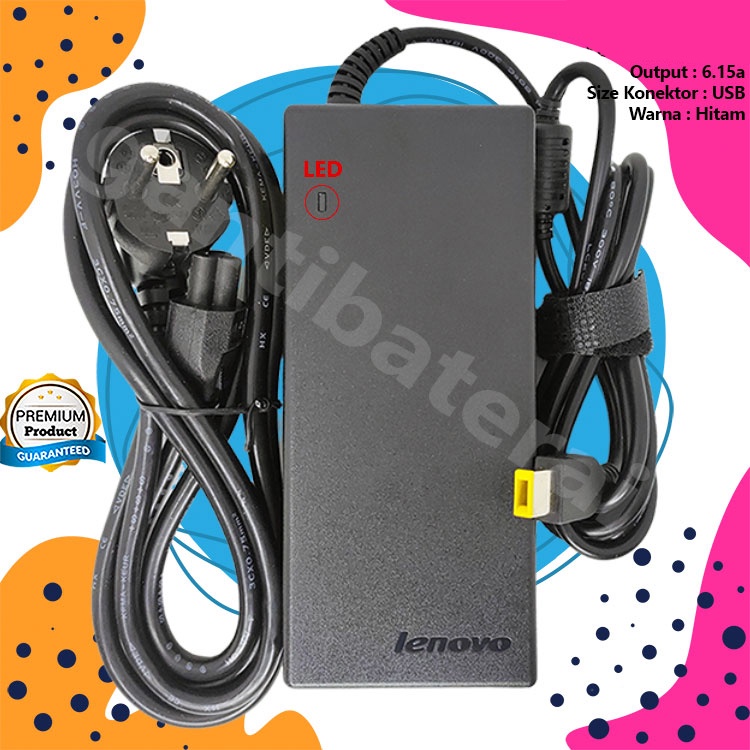 Charger Adaptor Lenovo 19.5V 6.15A 120W USB