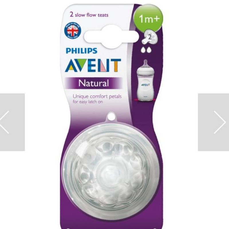 Philip Avent Nipple Dot Natural 1m+, 3m+, 6m+