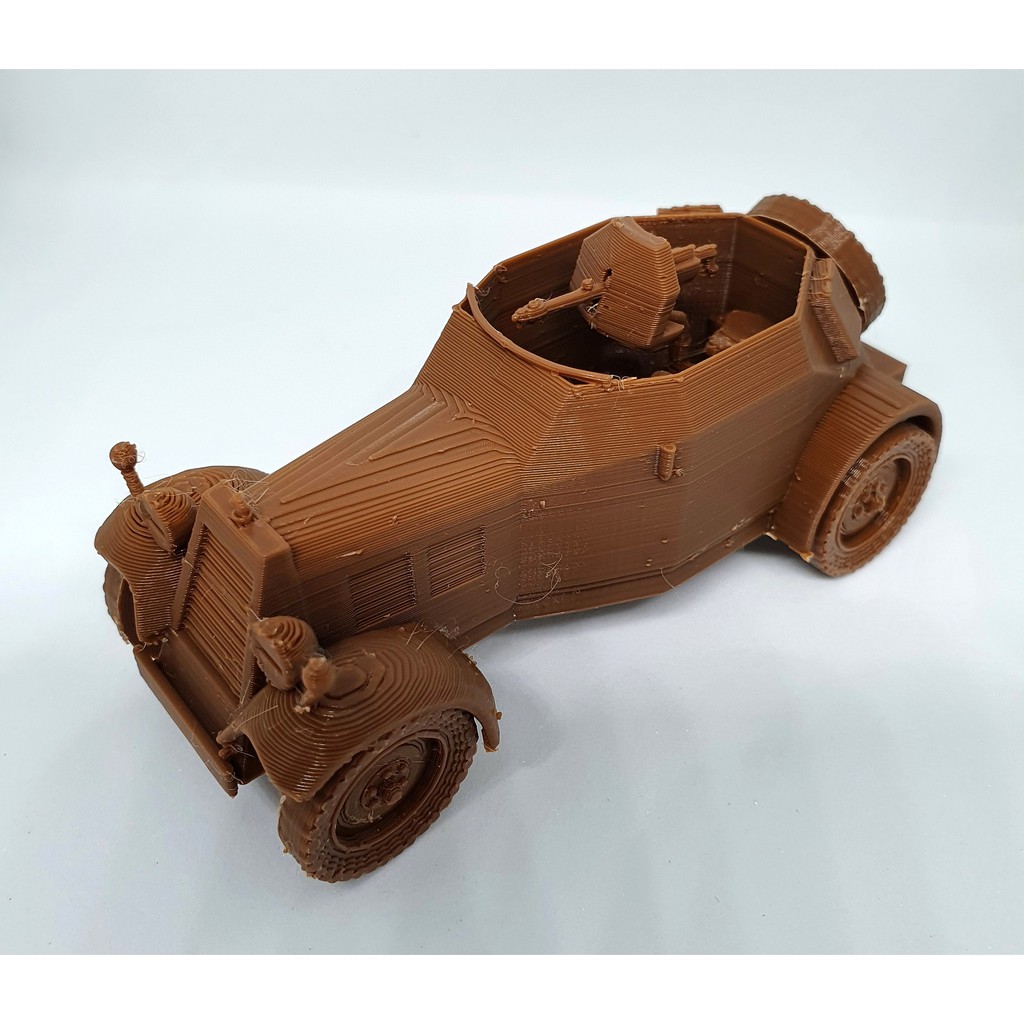 Maschinengewehrkraftwagen adler kfz. 13 , scale 72, 3d printed tank, diecast militer