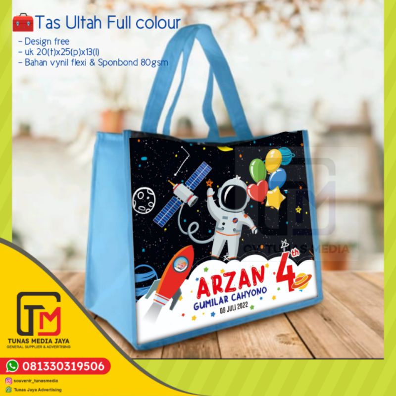 Tas ultah spunbond / banner (Design Custom Free)