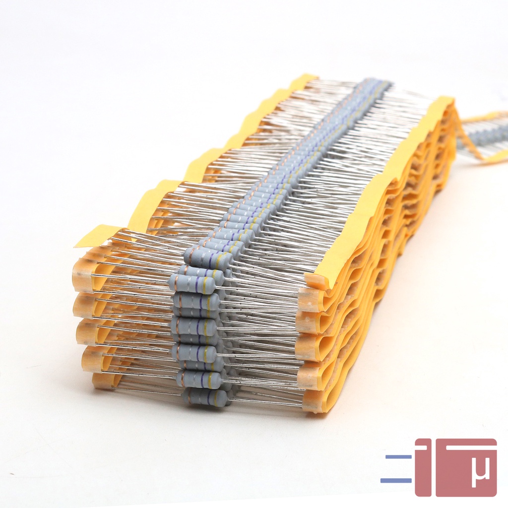 x10 Resistor 0.47R 0.47 Ohm 1W Metal Oxide 5% Taiwan Kaki Tembaga