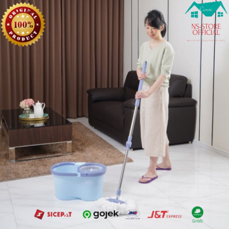 proclean spin mop biru 1 set