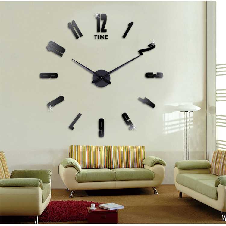 Jam Dinding DIY Giant Wall Clock Quartz Creative Design - DA06