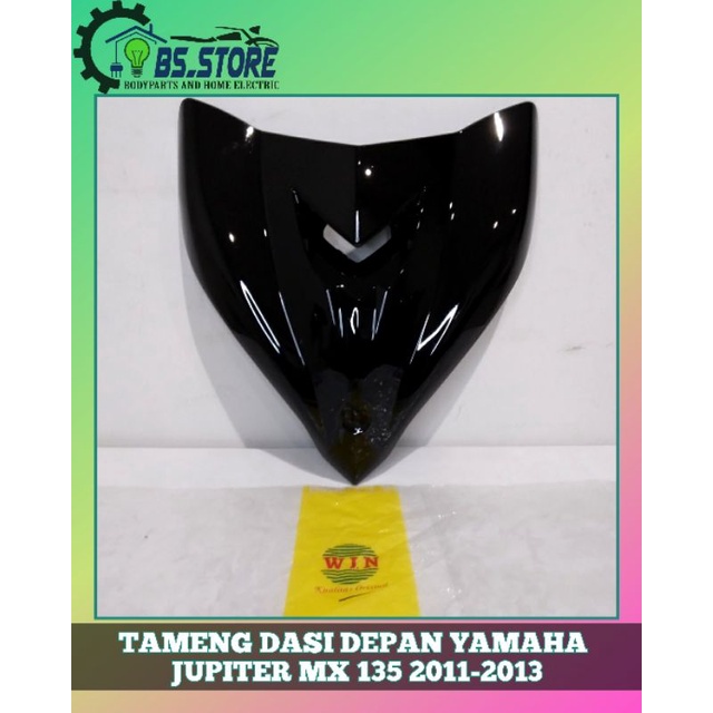 TAMENG TEBENG DASI DEPAN YAMAHA JUPITER MX 135 2011 2012 2013 HITAM | PANEL YAMAHA JUPITER MX 2011 2012 2013 | MERK WIN