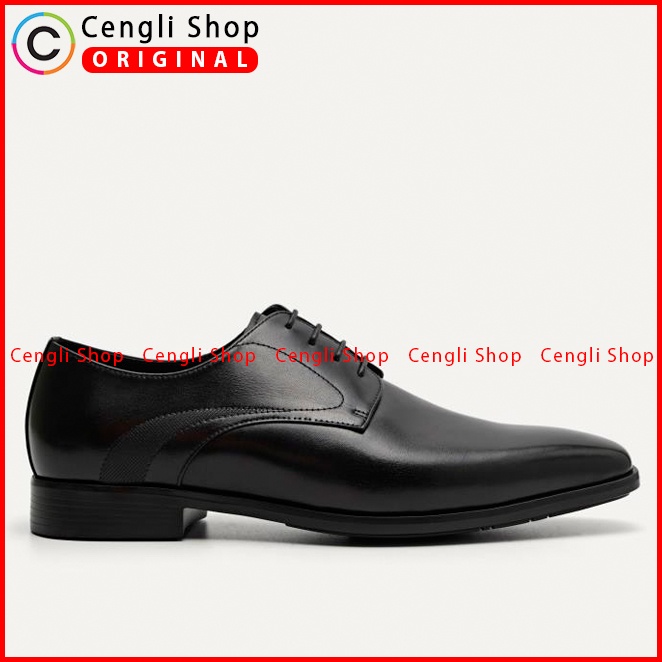 SEPATU FORMAL PEDRO PRIA ORIGINAL PANTOFEL KULIT ASLI HITAM PM137