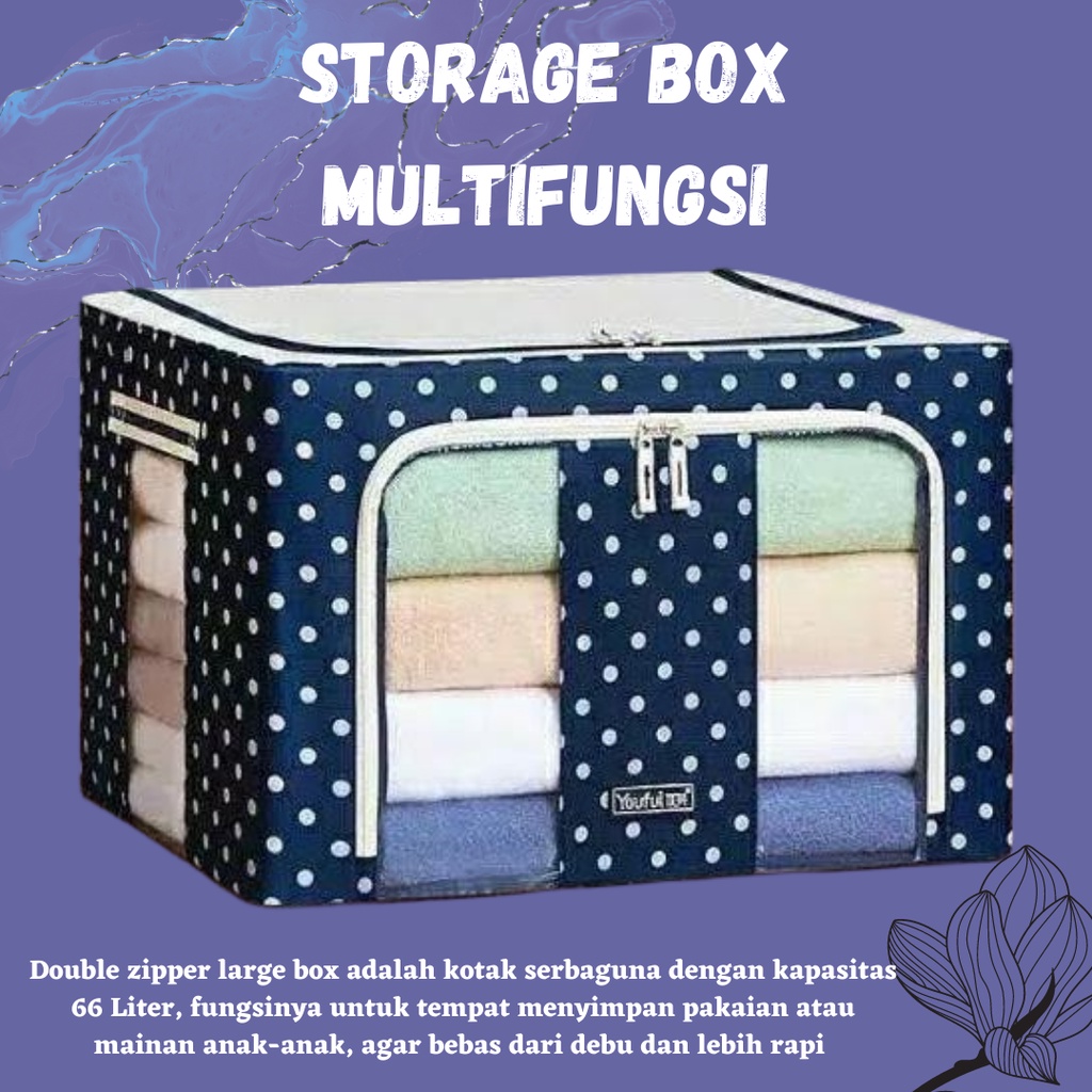 TERLARIS!!! Storage Box Multifungsi 66 Liter / Tempat Penyimpanan Serbaguna