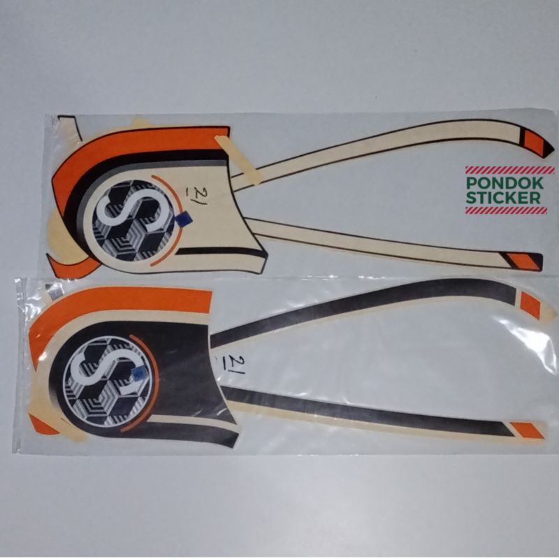 (ORI) Striping Sticker Scoopy Fashion 2020 2021