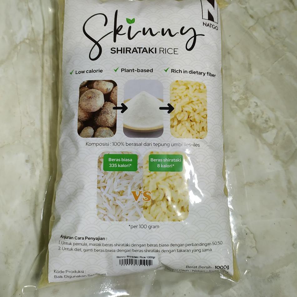 

5.5 SALE Skinny Shirataki Rice ( Skinny Beras Shirataki ) 1Kg Cocok Untuk Diet