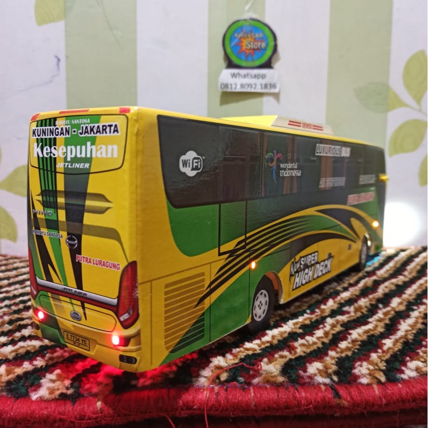 miniatur bus bis luraagung kesepuan shd plus lampu