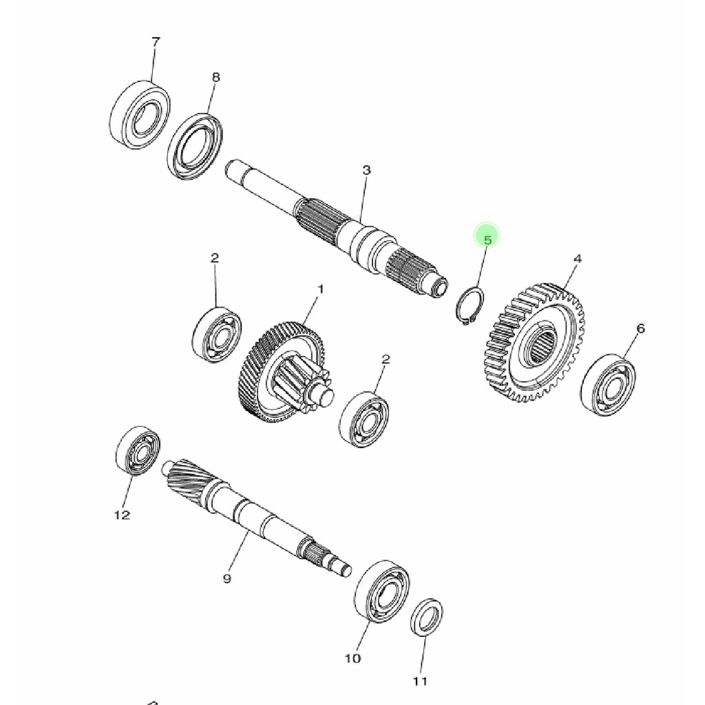 CIRCLIP CLIP AS RODA BELAKANG GIGI RASIO NMAX N MAX AEROX 155 LEXI ORIGINAL YGP 99009-25400