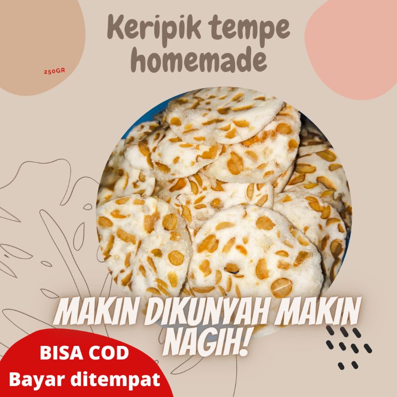 

TERMURAH keripik tempe sagu 250gr gratis packing bubble wrap+kardu+lakban fragile