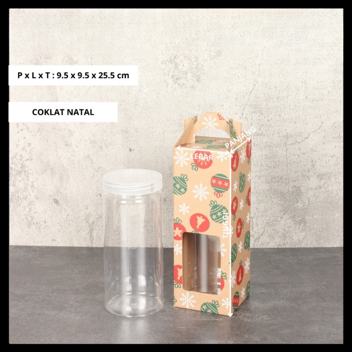 

10 Pcs Dus Jinjing Packaging Hampers Natal Kardus Die Cut Kemasan 1 Botol 1 Liter Box 3 Tabung 400 ml