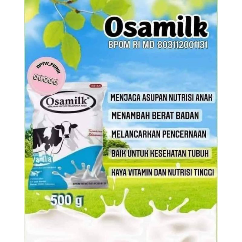 

COD SUSU OSAMILK COKLAT DAN VANILA/SUSU GEMUK BADAN AMAN BPOM