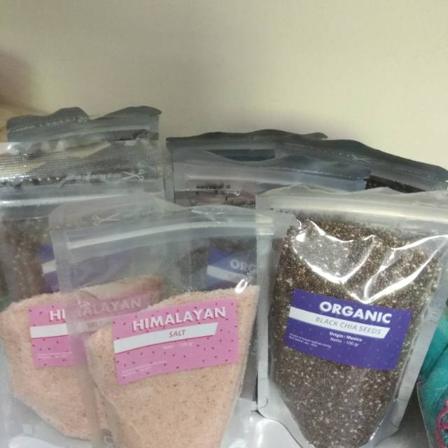 

Chia seed dan himalayan salt kemasan 100gr