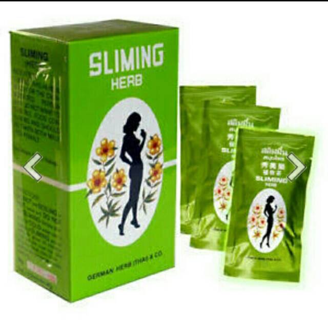 Teh Pelangsing Thailand 1 box 50 saset BPOM Bestseller Slimming Herb Tea Original