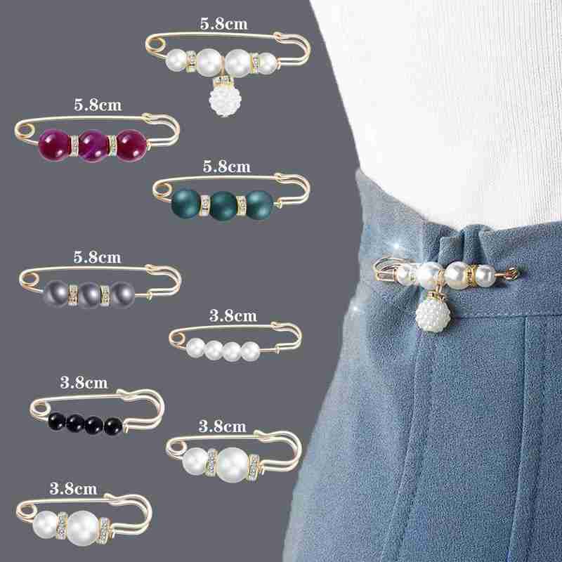 6pcs / Set Pin Bros Pinggang Untuk Celana Jeans Wanita