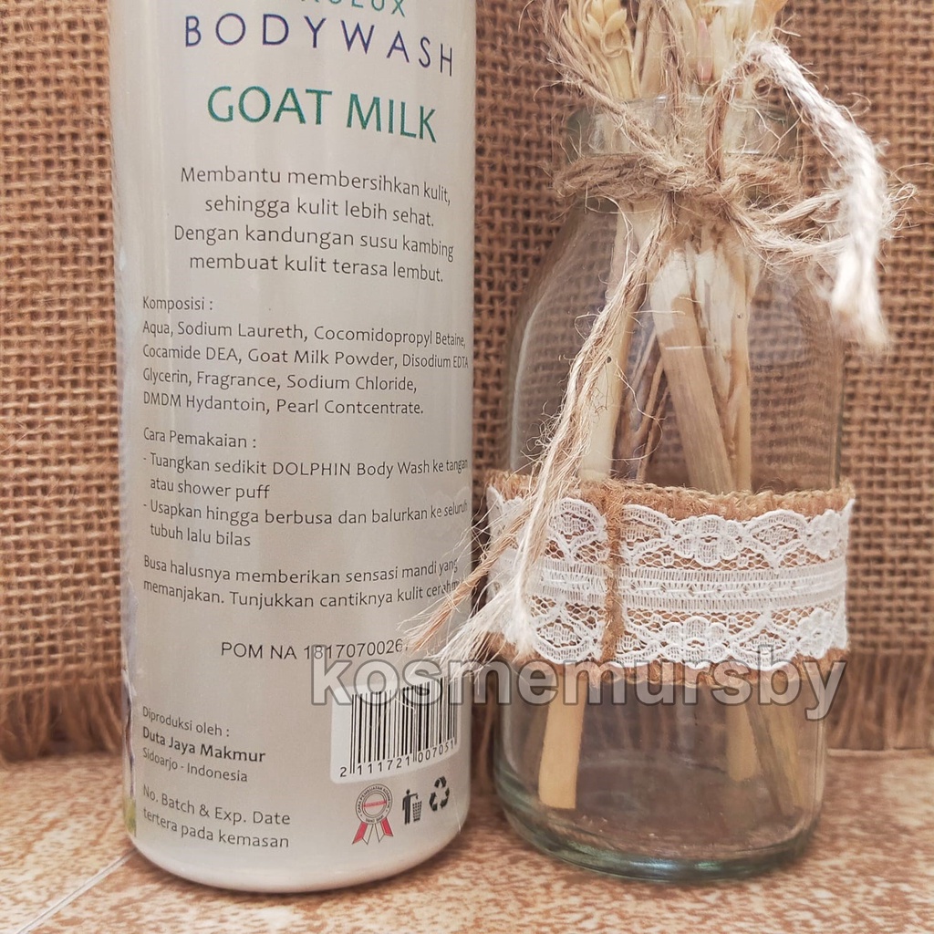 BODY WASH DOLPHIN 250 ML - GOATMILK WAJIB NAMBAH BUBBLE