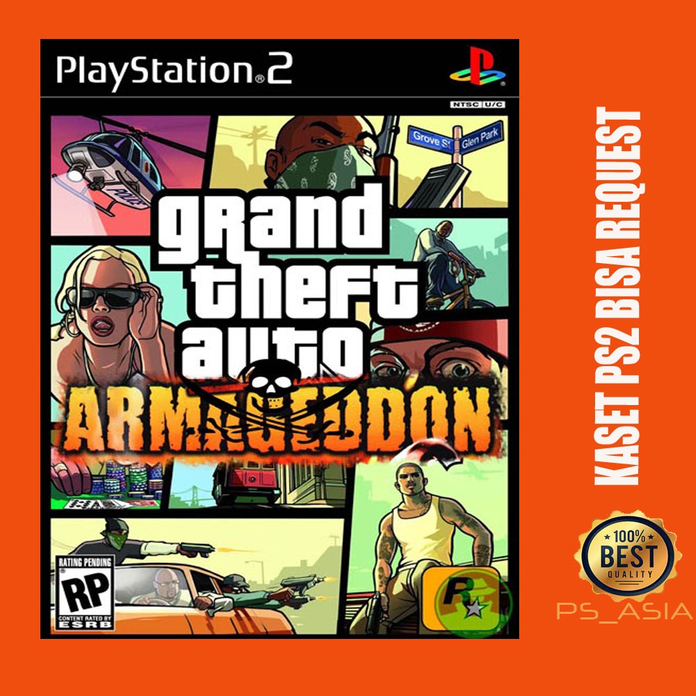 Kaset PS 2 GTA San Andreas Armageddon