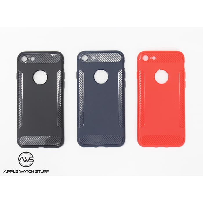 Silicon / Silicone Semi Carbon Case Soft Case iPhone 7