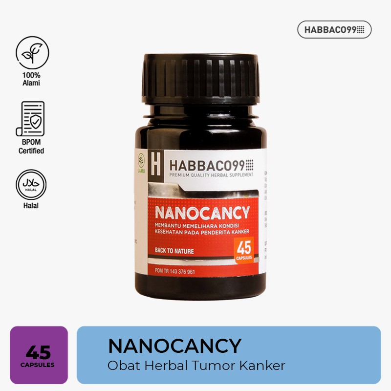 

Habbaco99 - Nanocancy Obat Herbal Tumor Kanker 45 Kapsul
