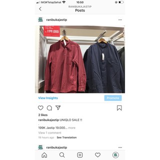  KEMEJA  UNIQLO  ORI KERAH  TEGAK  SALE Shopee Indonesia