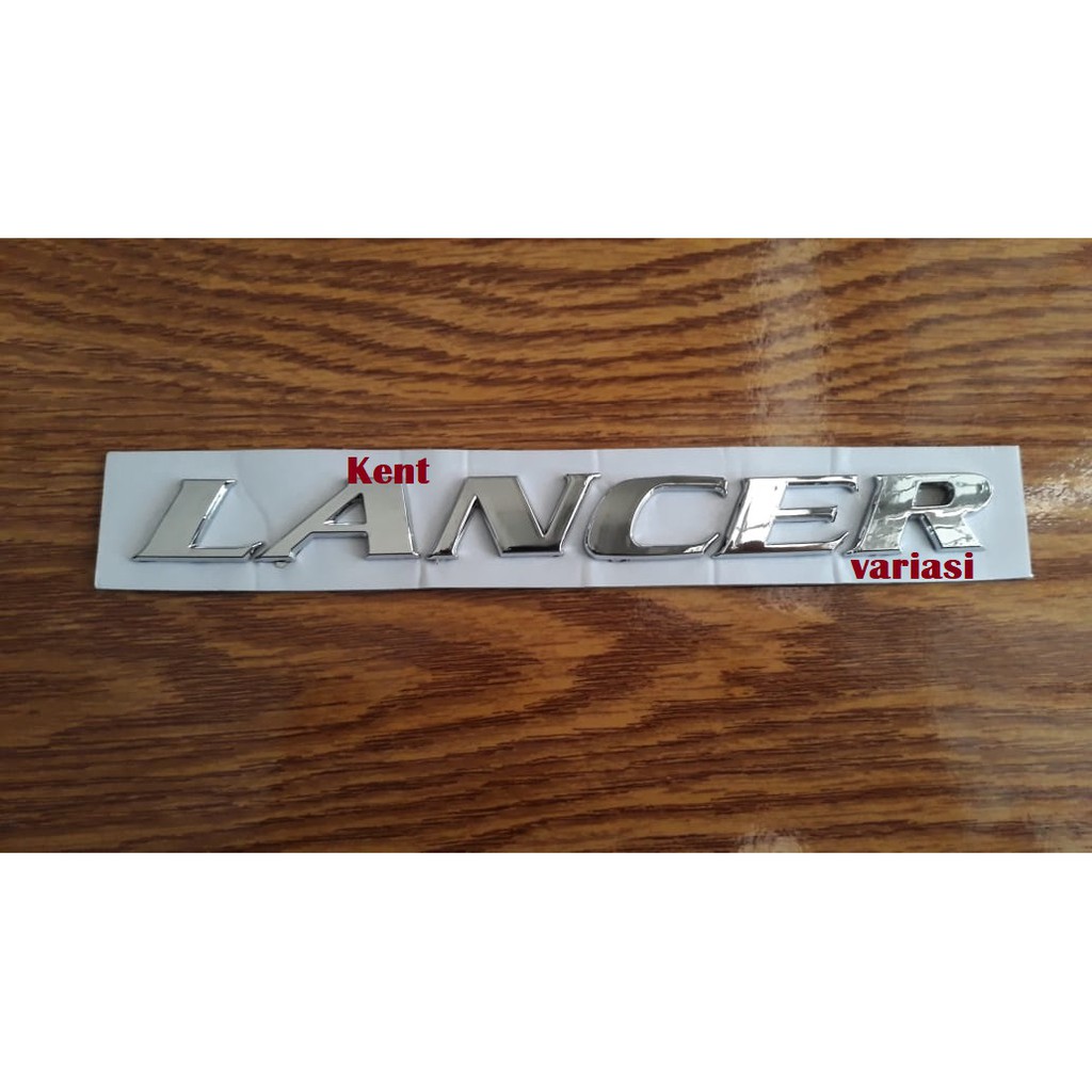 Emblem Logo Mobil Lancer Chrome