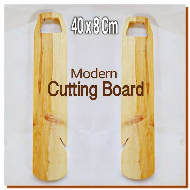 Modern Cutting Board 8x40 cm Talenan kayu modern unik chopping board 7