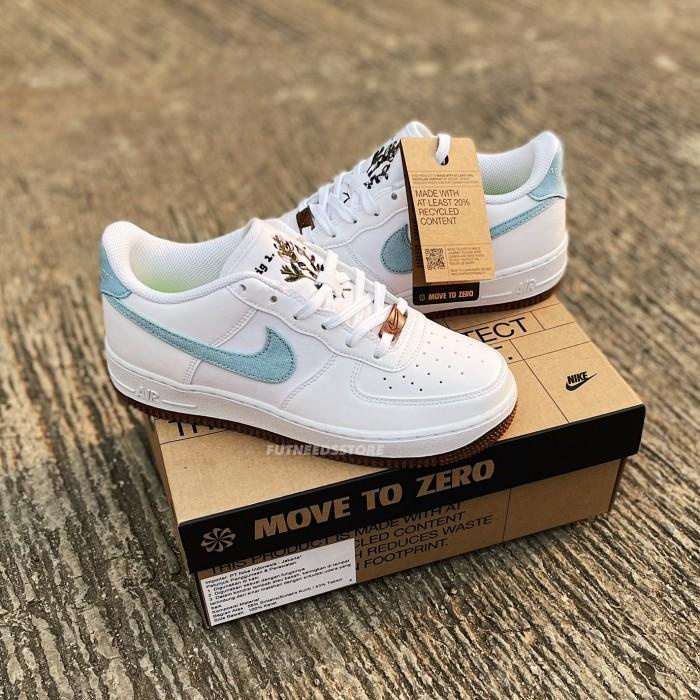 Nike Air Force 1 '07 Lv8 Womens Indigo White/Obsidian Resmi