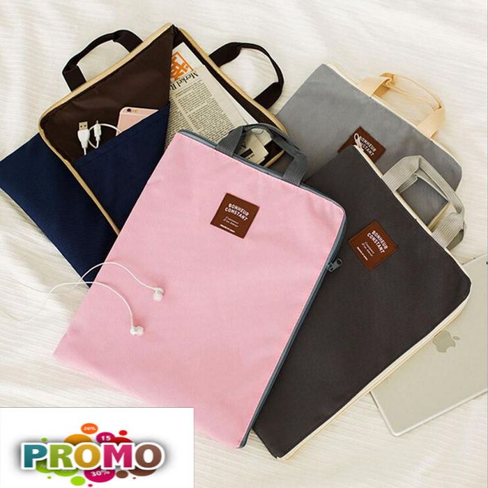 

ENN PF10 MAP Iconic Solid color A4 Stationery File Folder Organizer - navy