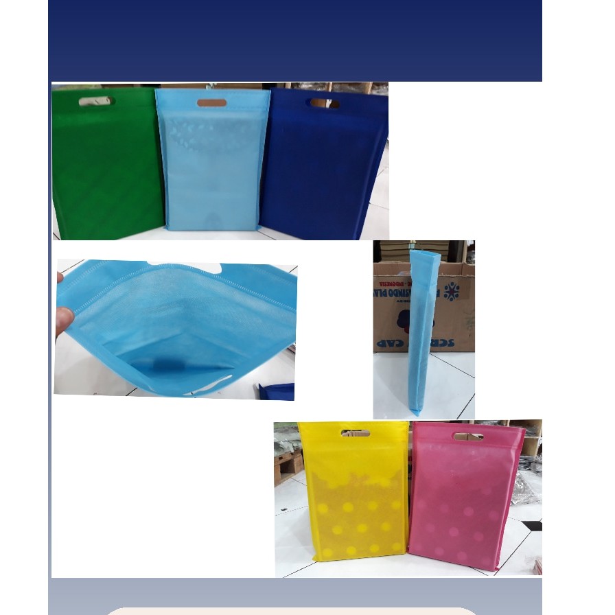 

TAS SOUVENIR SPUNBOND STANDING HANDLE DALAM PER 20PCS / GOODIE BAG OVAL 30x40