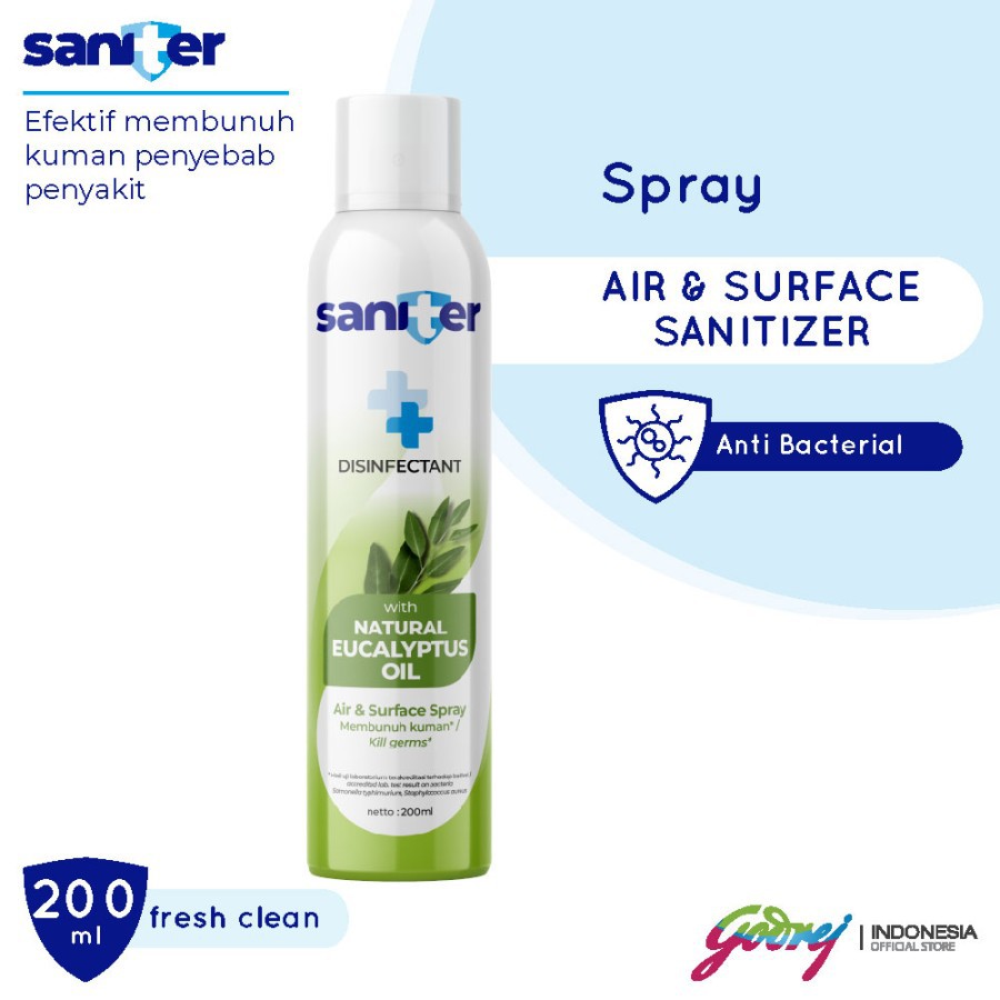 Saniter Spray Air & Surface Sanitizer Eucalyptus 200 ml