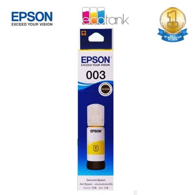 TINTA EPSON ORIGINAL 003 L1110 L3100 L3101 L3110 L3150 L5190 YELLOW