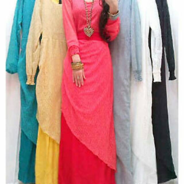 Maxi dress brukat tile