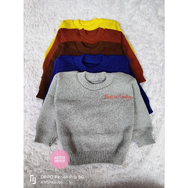 RAFFAbaby - atasan sweater bayi rajut premium