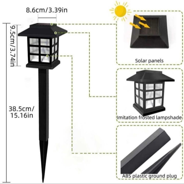 Lampu Taman Solar Tenaga matahari Lampu Taman Tancap waterproof  Lampu Taman LED Creative Energi Solar - YF-922