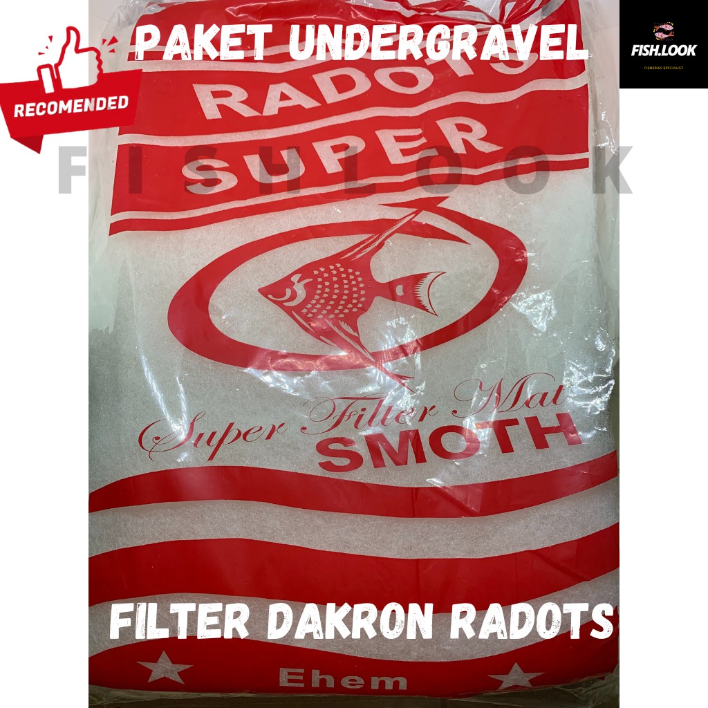 Paket undergravel 60cm aquarium aquascape - Amara WP 1200 - BUSA BANTAL DAKRON RADOTS