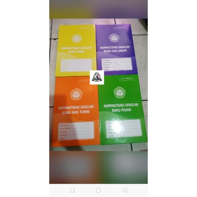 

BUKU KAS/TUNAI SEKOLAH satu paket isi 4 buku