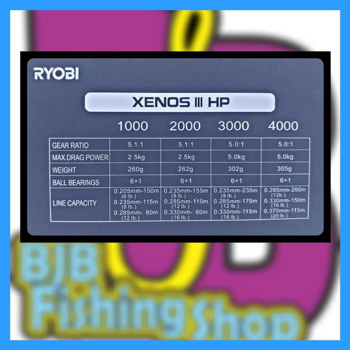 Best Seller] Reel Ryobi Xenos Iii Hp 3000