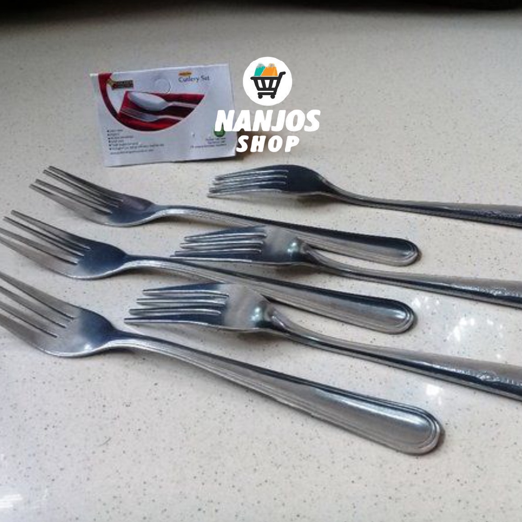 Golden Flying Fish Garpu Makan Stainless Steel 1 Set 6 Pcs GM0303