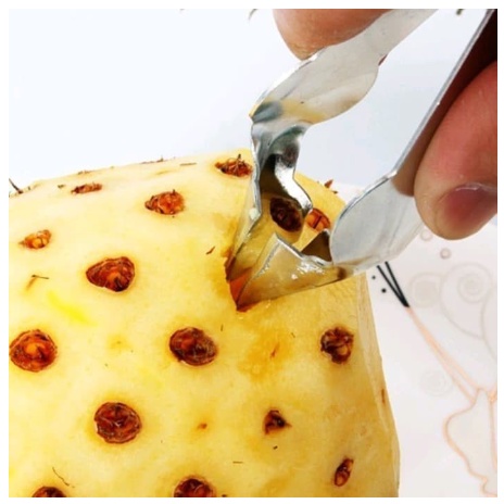 Capitan Penjepit Mata Nanas Bahan Stainless Steel Pineapple Seed Remover Pengupas