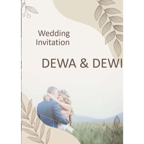 Video undangan pernikahan / undangan pernikahan digital / undangan digital / undangan pernikahan