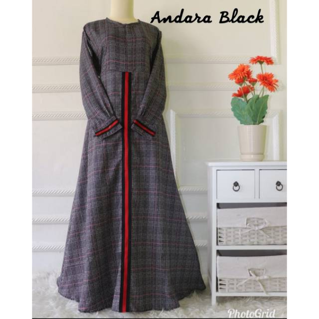 Sale Gamis Linen import - Gamis Andara